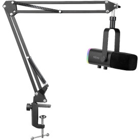 Микрофон FIFINE AM8T, RGB, със стойка, Black