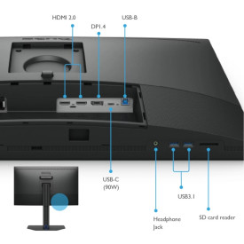 Монитор BenQ SW272U, 27 инча, IPS, UHD 3840 x 2160, 60Hz, 5ms, HDR10, HDMI/DP