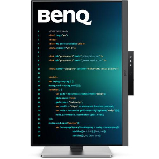 Монитор BenQ RD240Q, 24.1 инча, IPS, 2560x1600, 5 ms, 60Hz, HDR10, HDMI/DP