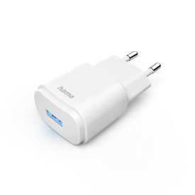 Зарядно HAMA 201645, USB-A, 6 W, Бял