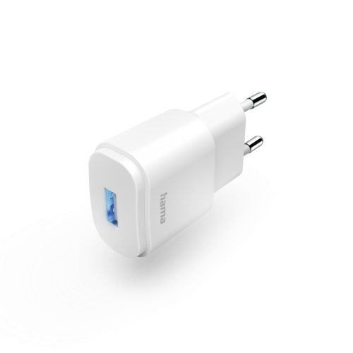 Зарядно HAMA 201645, USB-A, 6 W, Бял