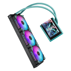 Водно охлаждане ASUS ROG RYUO IV 360 ARGB Hatsune Miku Edition, 360mm, 6.67 инча AMOLED (90RC01P1-B0EAY0)