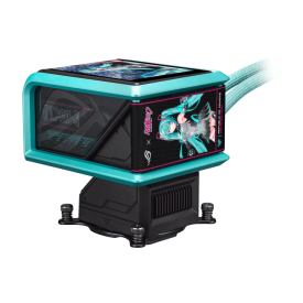 Водно охлаждане ASUS ROG RYUO IV 360 ARGB Hatsune Miku Edition, 360mm, 6.67 инча AMOLED (90RC01P1-B0EAY0)