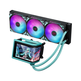 Водно охлаждане ASUS ROG RYUO IV 360 ARGB Hatsune Miku Edition, 360mm, 6.67 инча AMOLED (90RC01P1-B0EAY0)