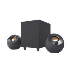 Тонколони Creative PEBBLE Plus 2.1, USB, 8W, 3.5mm, Black