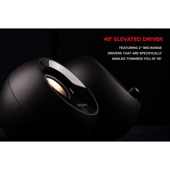 Тонколони Creative PEBBLE Plus 2.1, USB, 8W, 3.5mm, Black
