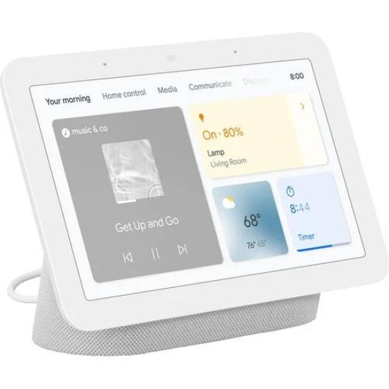 Преносима тонколона Google Nest Hub 2nd gen, Bluetooth, Wi-Fi, Сензорен екран, Гласов асистент, White