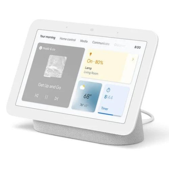 Преносима тонколона Google Nest Hub 2nd gen, Bluetooth, Wi-Fi, Сензорен екран, Гласов асистент, White