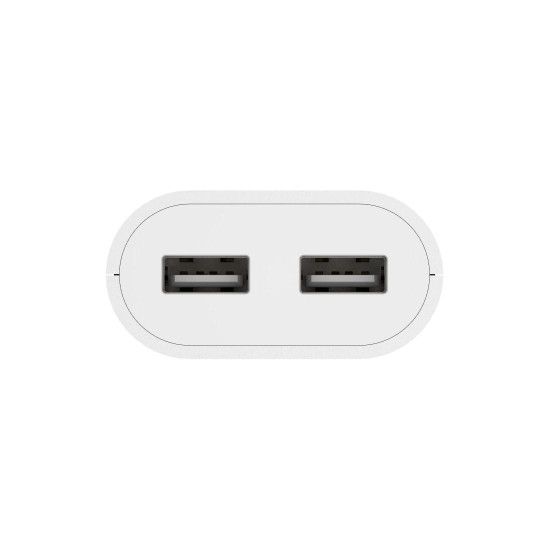 Зарядно Hama 223203, USB 1,9 м, 2,4 A, 2x USB-A, бяло