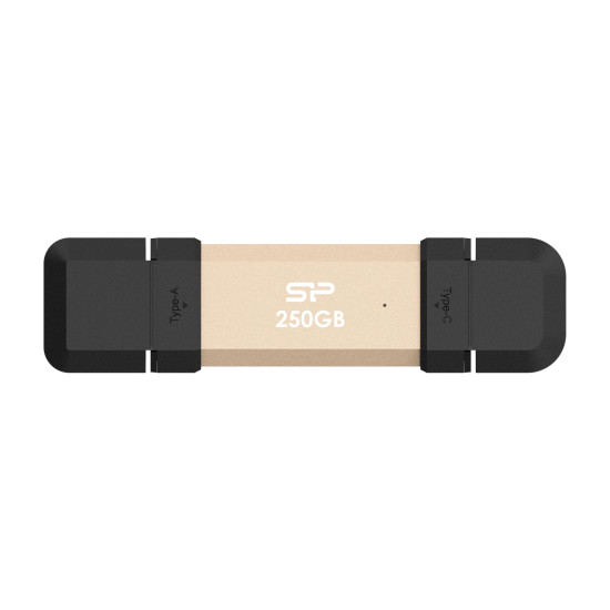 Външен SSD диск Silicon Power DS72 250GB, USB 3.2, Gold