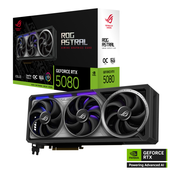 Видеокарта ASUS ROG ASTRAL GeForce RTX 5080 OC 16GB GDDR7