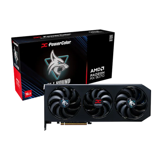 Видеокарта PowerColor Radeon RX 9070 Hellhound, 16GB GDDR6, 256-bit, 1xHDMI, 3xDP