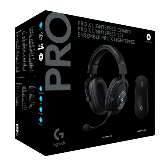 Комплект мишка и слушалки Logitech G Pro X Superlight + G Pro, Wireless