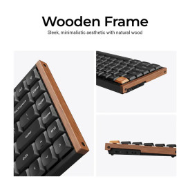 Безжична клавиатура Keychron K3 Max SE QMK/VIA, Black, Milk POM Red Switch