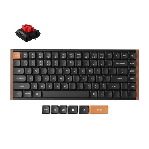 Безжична клавиатура Keychron K3 Max SE QMK/VIA, Black, Milk POM Red Switch