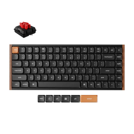 Безжична клавиатура Keychron K3 Max SE QMK/VIA, Black, Milk POM Red Switch