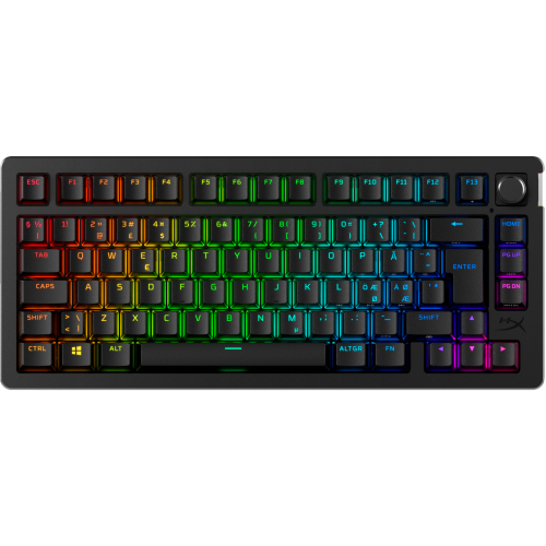Безжична клавиатура HyperX Alloy Rise 75, RGB, Black
