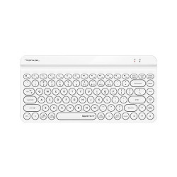 Безжична клавиатура A4Tech Fstyler FBK30, Bluetooth, 2.4G, Стойка за телефон, Кирилизирана, White