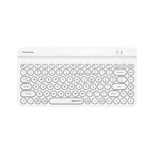 Безжична клавиатура A4Tech Fstyler FBK30, Bluetooth, 2.4G, Стойка за телефон, Кирилизирана, White