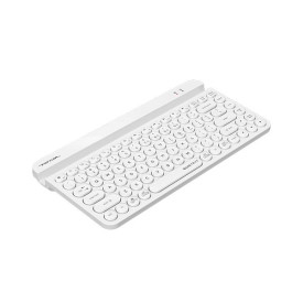 Безжична клавиатура A4Tech Fstyler FBK30, Bluetooth, 2.4G, Стойка за телефон, Кирилизирана, White