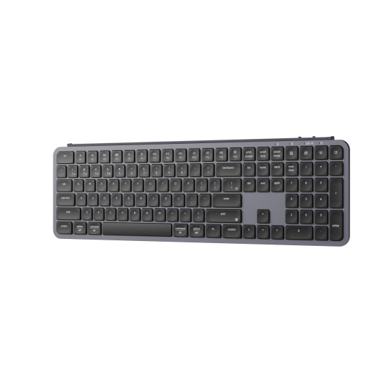 Безжична клавиатура Keychron B6 Pro Ultra-Slim, Bluetooth, Space Gray
