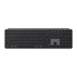 Безжична клавиатура Keychron B6 Pro Ultra-Slim, Bluetooth, Space Gray