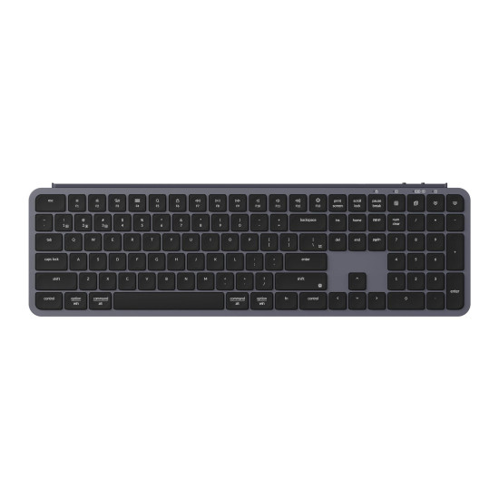 Безжична клавиатура Keychron B6 Pro Ultra-Slim, Bluetooth, Space Gray