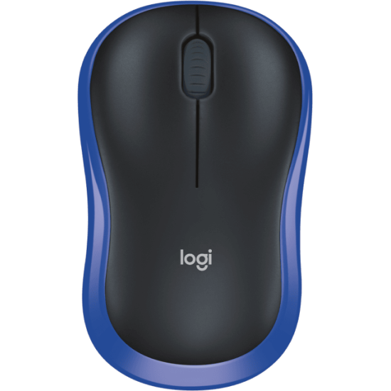Безжична мишка Logitech M185, Blue/Black