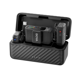 Микрофон BOYA BOYAMIC 2-02 All-in-One, безжичен, Black