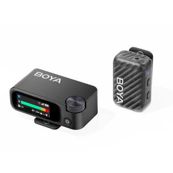 Микрофон BOYA BOYAMIC 2-02 All-in-One, безжичен, Black