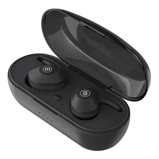 Безжични слушалки Maxell MINI DUO, True Wireless, Bluetooth 5.0, Black