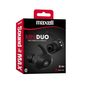 Безжични слушалки Maxell MINI DUO, True Wireless, Bluetooth 5.0, Black