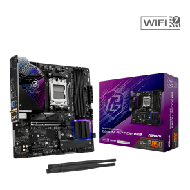 Дънна платка ASRock B850M RIPTIDE WIFI7, mATX, AM5, DDR5, PCIe 5.0, Wi-Fi 7
