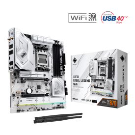 Дънна платка ASROCK X870 STEEL LEGEND WIFI, ATX, AM5, DDR5, PCIe 5.0
