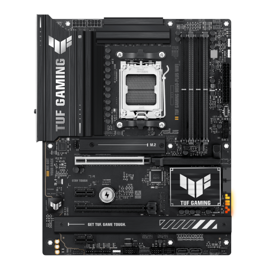 Дънна платка ASUS TUF GAMING B850-PLUS WIFI, ATX, AM5, DDR5, PCIe 5.0, Wi-Fi 7, USB Type-C