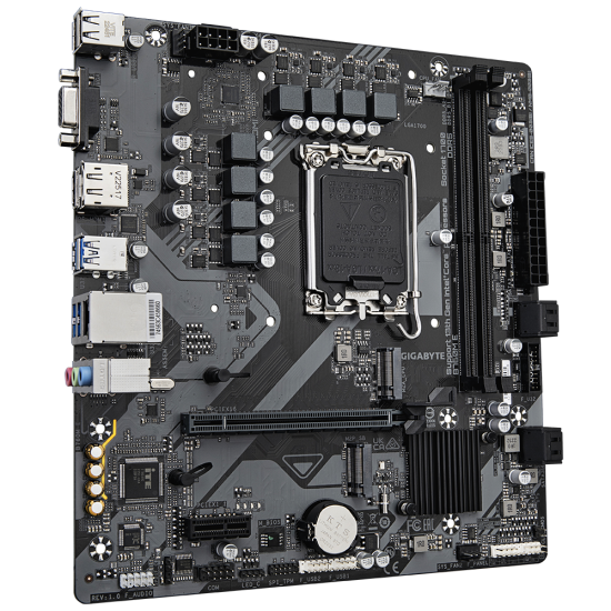 Дънна платка GIGABYTE B760M, mATX, socket LGA1700, 2x DDR5, PCIe 4.0