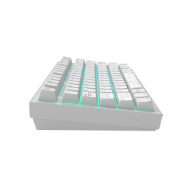Безжична клавиатура Dark Project ALU81A Terra Nova R2, RGB, White