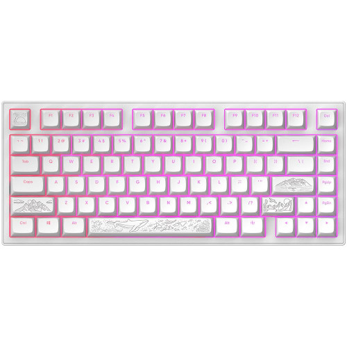 Клавиатура Dark Project ALU81A Terra Nostra, White, RGB