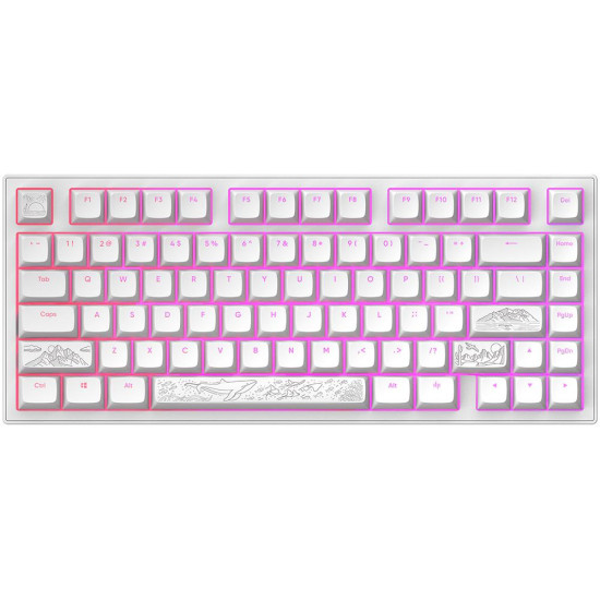 Клавиатура Dark Project ALU81A Terra Nostra, White, RGB