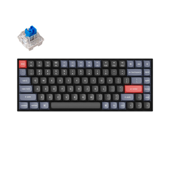 Безжична клавиатура Keychron K2 Pro HS, Blue Switch, Black