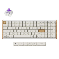 Безжична клавиатура Keychron K4 HE Special Edition, Nebula суичове, White