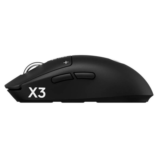 Безжична мишка Logitech G Pro X3 Superstrike, 48000 DPI, 8000Hz, Midnight Black (910-007878)