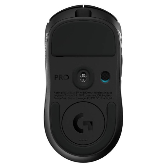 Безжична мишка Logitech G Pro X3 Superstrike, 48000 DPI, 8000Hz, Midnight Black (910-007878)