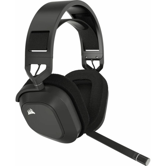Безжични слушалки Corsair HS80 RGB WIRELESS Premium Gaming Headset with Spatial Audio, Carbon
