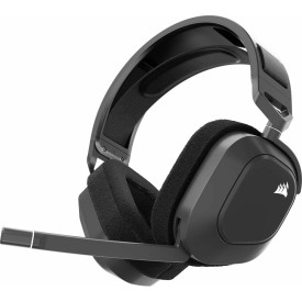 Безжични слушалки Corsair HS80 RGB WIRELESS Premium Gaming Headset with Spatial Audio, Carbon