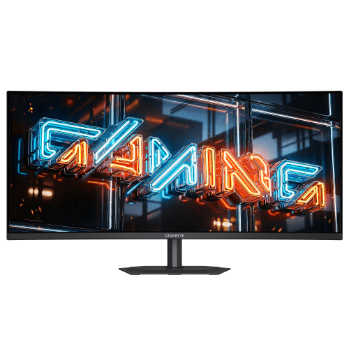 Монитор GIGABYTE MO34WQC36, 34 инча QD-OLED, Curved, WQHD (3440 x 1440), 360Hz, 0.03 ms