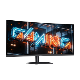 Монитор GIGABYTE MO34WQC36, 34 инча QD-OLED, Curved, WQHD (3440 x 1440), 360Hz, 0.03 ms