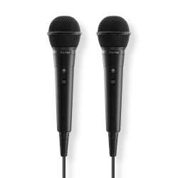 Микрофон HAMA Karaoke, комплект 2 бр., 2.5 m кабел