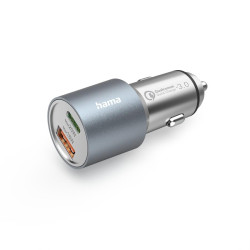 Зарядно за кола HAMA 201639, 38W, 1x USB-C PD, 1x USB-A QC