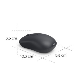 Безжична мишка HAMA WM-100, 3 бутона, Black